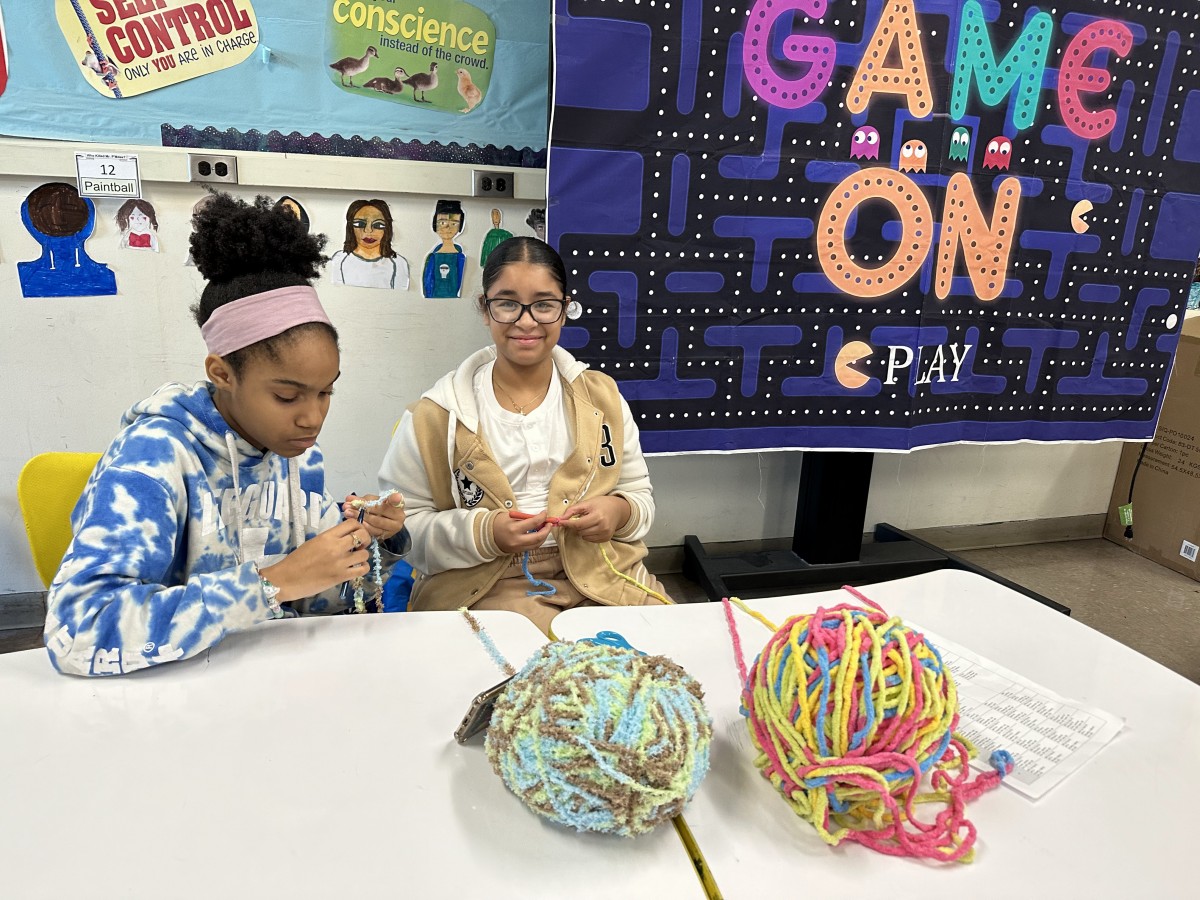 Heritage Middle School Students Practice SEL Through Crocheting